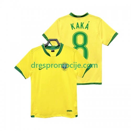 Brazil KAKA 8 2006 Dres Retro Domaći Kratkih Rukava Brazil KAKA 8 2006 Dres Retro Domaći Kratkih Rukava